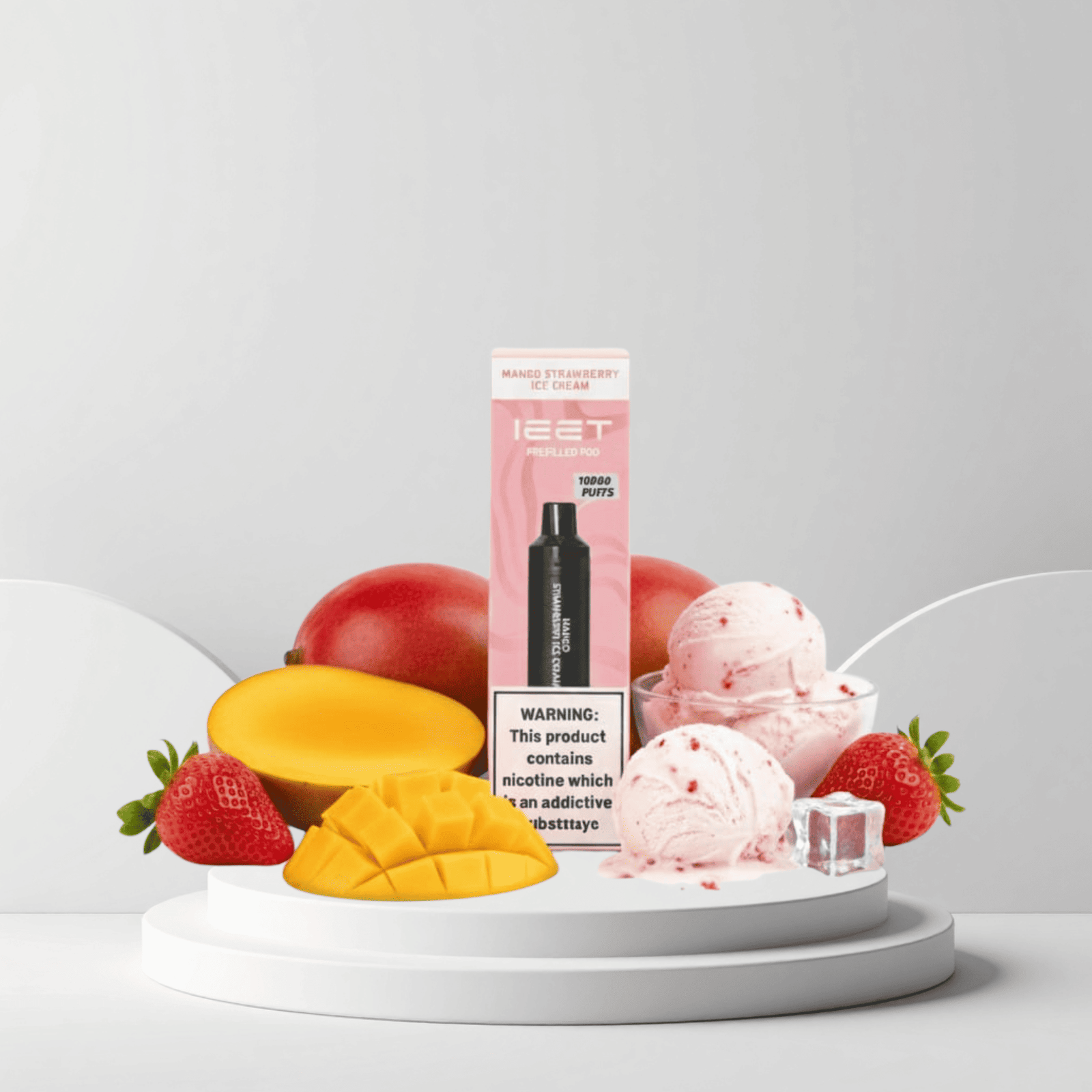 Ieet Mango Strawberry Ice Cream 10K Cartridge