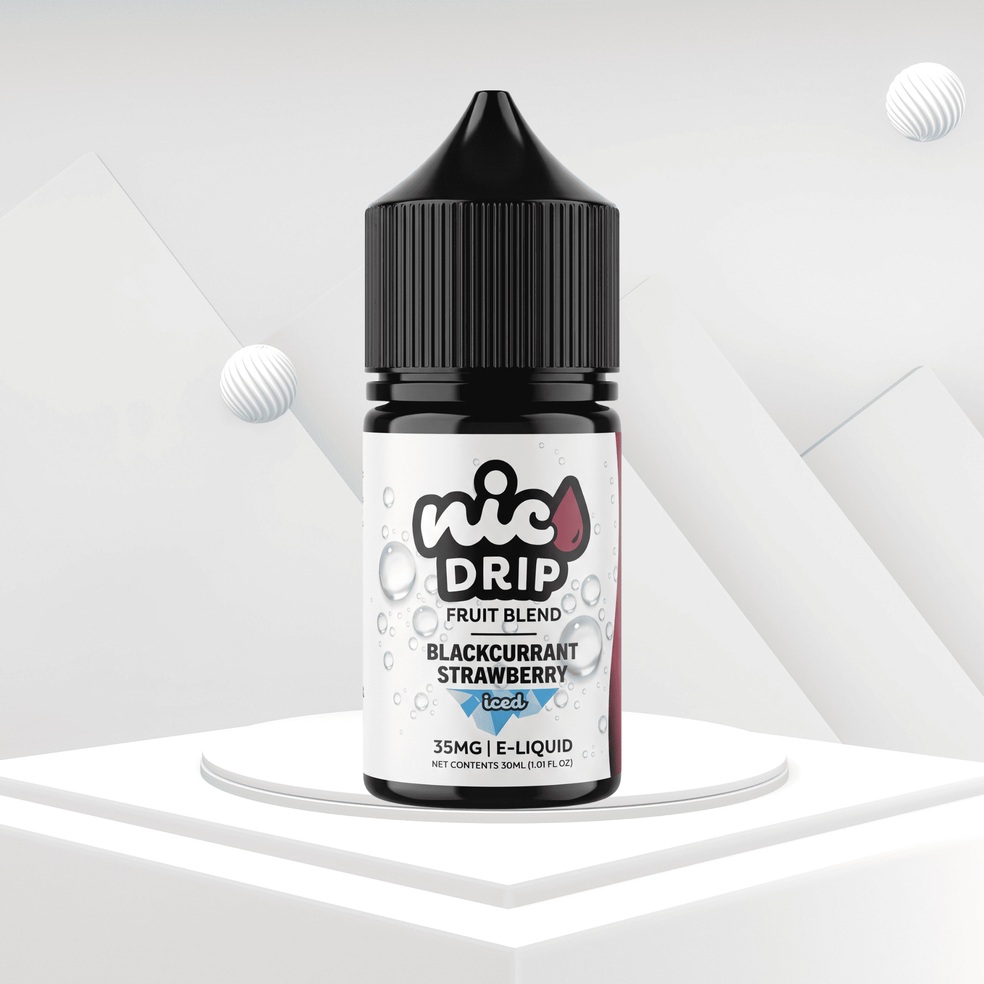 blackcurrant strawberry BLVK Nic Drip Blackcurrant Strawberry 30ml